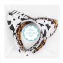 Lurrose 6pcs Plush Cheetah Leopard Grain Cat Ear Hairbands - Cosplay Hair Hoops and Headbands for Halloween, Festivals, Holidays