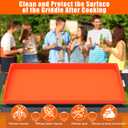 Silicone Griddle Mat Cover for Blackstone - 28 Inch True All-Encompassing Coverage Heavy Duty Food Grade Grill Buddy Mat, All Season Cooking Surface Protective Cover