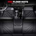 SSESS Custom Fit Floor Mats for Ford Mustang 2015-2020, All Weather, Waterproof, Anti Slip TPE Car Floor Liners Accessories, Black