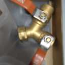 Hose Splitter 2 Way Heavy Duty Brass Garden Hose Splitter with 304 Stainless Steel Long Handle Outdoor Full Flow Hose Splitter Connector,Y Valve 3/4 Inch GHT Thread