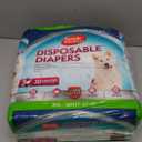 Simple Solution Dog Diapers Female, Dog Diapers, Potty Training, Super Absorbent, Breathable, Wetness Indicator for Urination, 22-37 Inch Waist, (XXL, 30ct)