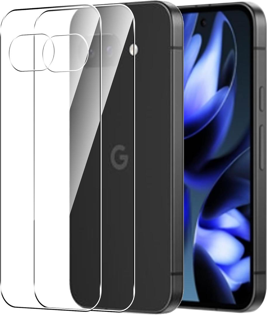 for Google Pixel 9a back Screen Protector Ultra HD Tempered Glass flim,9H Hardness Anti-Scratch (3 PACK)