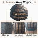 Brown Bob Wig with Bangs Short Hair Wigs for Women Ombre Wig Wavy 14 Inches Synthetic Wig Cosplay Black to Brown Shoulder Length Wigs Natural Hair Replacement Wigs for Girls Holiday Daily Party Use