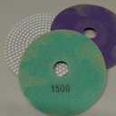 8PCS Diamond Polishing Pads 6 Inch, Wet/Dry Concrete Polish Tools Kit for Drill, Grinder, Polisher, 50-3000 Grit Polishing Set for Marble Granite Quartz Stone