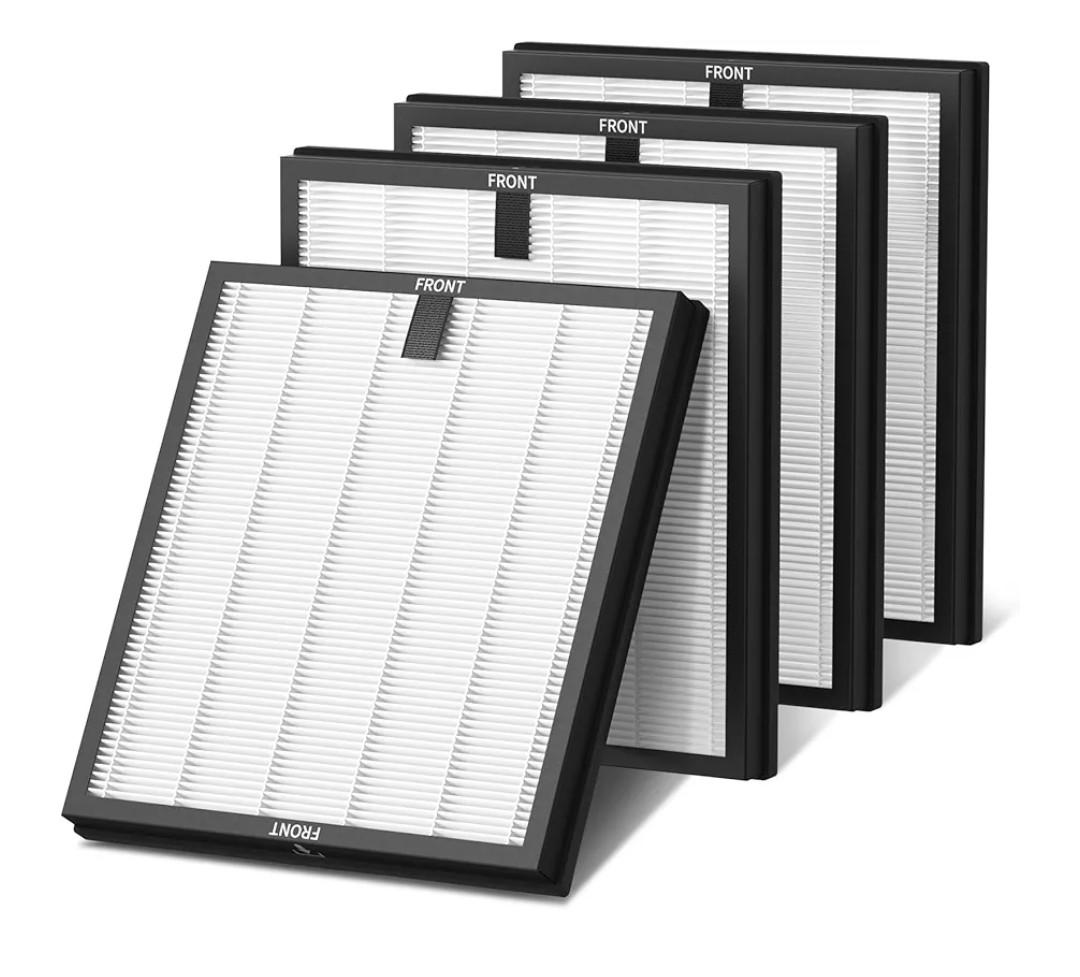 HY4866 Replacement Filter Compatible with MORENTO HY4866, WESTHEY HY4866, YIOU M1 Air Purifier, 3-in-1 H13 Ture HEPA Replacement Filters (Extra 4 Pre-filter) Enhanced Version for HY4866, 4 Pack