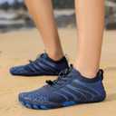 Hiking Barefoot Shoes for Women Men Breathable & Non-Slip Athletic Barefoot Wide Toe Water Shoes Lightweight Perfect for Walking,Running,and Swimming Size 8 Women/ 6 Men