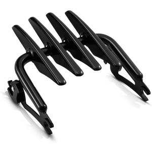 Stealth Mounting Luggage Rack Detachable Motorcycle Trunk Rack Black Compatible with Harley Touring CVO Road Glide Road King Electra Glide Street Glide Ultra Limited FLHTK 2009-2025