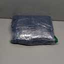 jinchan Burlap Look Curtains 84 Inches Long Textured Curtain for Living Room Light Filtering Farmhouse Drapes Rod Pocket Window Curtain Drape for Bedroom 2 Panels Blue Curtains