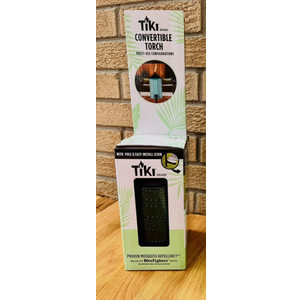 TIKI Brand Convertible Torch, designed for multi-use configurations in outdoor spaces.
