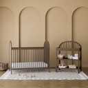 Graco Olivia 3-in-1 Convertible Crib GREENGUARD Gold Certified, 100% Solid Wood, Fits Standard Baby Crib Mattress, Converts to Toddler Bed and Daybed, 4 Adjustable Mattress Heights (Hazelnut), 29"L x 54"W x 45"H