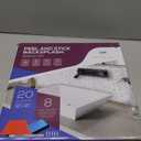 Peel and Stick Backsplash Tile for Kitchen Wall, 12 x 12 Stick On Backsplash Bundle Set with Wallpaper Smoothing Tool Kits for Kitchen or Bathroom with 3D Glass Tile Looks (20-sheet Pack, Classy White)