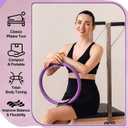 12 Pcs Pilates Rings 14 Inch and 12 Inch Exercise Ring Magic Circle Yoga Ring Lightweight Flexible Workout for Fitness Training Physical Therapy Full-Body Toning and Shaping