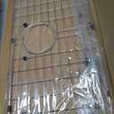 25.1 in. x 12.5 in. Rear Drain Kitchen Sink Bottom Grid with Supersoft Silicone Feet in 304 Grade Stainless Steel, Small