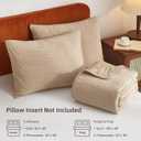 Velvet Quilt Bedspread, Ultra Soft Bedding Sets, Lightweight Quilted Velvet Comforter Set with 1 Quilt & 2 Pillow Shams (Beige Brown, King/Cal.King, Wave Pattern)