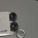 Mudder 8 Pieces Metal Regular Mouth Mason Canning Jar Lids with Straw Hole Leak Proof Reusable Jar, 2.75 Inch (Silver)