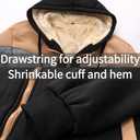 Thermal Jackets for Men Winter Warm Heavyweight Fleece Jacket Wool Warm Thick Coats Outerwear (Gray, M)