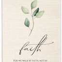 Ecezatik Poster Hanger Frame, Christian Gifts for Women, Walk by Faith Not by Sight Bible Verses Scripture Wall Decor, Signs for Home, 12x16 Inches