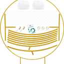 LANGXUN 7.2ft Gold Metal Round Balloon Arch kit, Backdrop Circle Stand Arch Frame for Wedding Birthday Party Decoration, Graduation Decorations and Baby Shower Photo Background