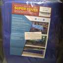 Large Waterproof Tarp - Heavy Duty 5 Mil Thick Poly Tarpaulin Ideal for Canopy Tents, Boats, RV or Pool Covers - Multipurpose Protective Tarps with Grommets for Indoor and Outdoor Use | 30' x 40' (Blue-lightweight Protection)