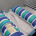Inflatable Foldable Swim Lounger Floating Bed (Blue,Green)
