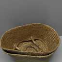 Seagrass Belly Basket, Set of 2 Woven Plant Pot Holder Handmade Home Decor for Storage Plants Picnic Grocery Large(12.6 x 11.02 inch)