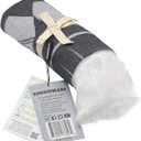 Mosobam Soft Fouta Peshtemal 35X70, Charcoal Black, Fall Cacala Fleece Blankets, Luxury Scarf Sarong, Hamam Towel, Lightweight Travel Outdoor Picnic Blanket Throw, Viscose Made from Bamboo