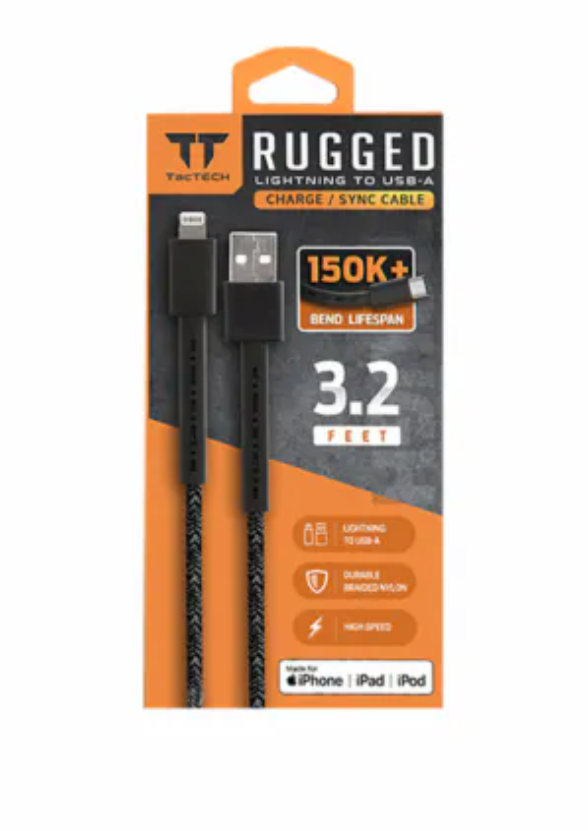 Emerge Tac Tech Rugged USB-A to Lightening Cable
