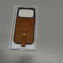 Butaiga for iPhone 17 Pro Leather Case with Stand, Anti-Slip Grip Ring, Fits for MagSafe (Brown, iPhone 17 Pro)