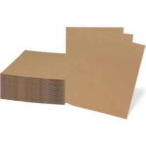 RLAVBL 50 Pack 9x12 Corrugated Cardboard Sheets, Flat Cardboard Inserts for Shipping, Mailing, Packing, DIY Crafts
