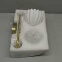 2-Light Gold Brass Bathroom Light Fixture,Wall Sconces,Brushed Gold Vanlity Light Over Mirror,Bathroom Vanity Light with Milk White Glass Flower Shade,E26 Socket(Bulbs Not Included)