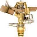 Rain Bird 25PJDAC Brass Impact Sprinkler, Adjustable 20 - 360 Pattern, 20' - 41' Spray Distance