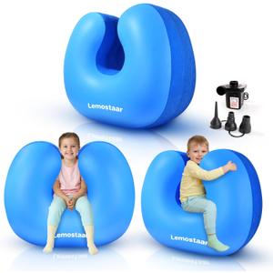 Inflatable Sensory Chair for Kids - Soft Squeeze Seat Calming Tool for Kids with Autism ADHD, Compression Rocking Chair for Special Need Child, Sensory Room Must Have Toys Gifts for People with Autism