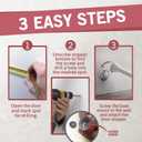 2 x Jack N Drill 15 Pack Spring Door Stoppers for Bottom of Door, 100% Child & Pet Friendly, 3.1" Heavy Duty Satin Nickel Door Stop for Wall Protection, Doorstops for Inside Door with Rubber Bumper Tip