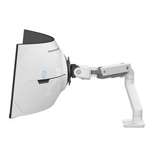 Ergotron - HX VHD Premium Heavy Duty Gaming Monitor Arm, Single Monitor Desk Mount – for 1000R Curved Ultrawide Monitors Up to 57 Inches, 9-14 Inches Depth, VESA 75x75mm or 100x100mm – White