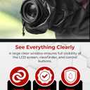 2 x REFLEX CAMERA Universal Protective Waterproof DSLR/SLR Rain Cover with Drawstring Sleeves & Clear Viewing Window for Sony, Canon, Nikon, Panasonic, Lightweight Nylon Protection for All-Weather Outdoor