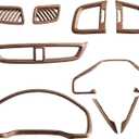 Interior Trim Kit for Honda CR-V 2017-2022 Wood Grain Pattern 9Pcs