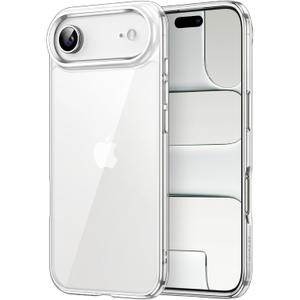 JETech Case for iPhone Air, Non-Yellowing Shockproof Phone Bumper Cover, Anti-Scratch Clear Back, 6.5-Inch Display (Clear)