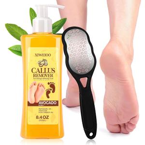 2 x Foot Callus Remover Gel Kit Foot Files Set Heell Exfoliator | Dead Skin Remover Pedicure Foot Spa Products Home Pedicure Foot Spa Supplies for Rough, Dry, Cracked Skin