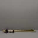 H.VERSAILTEX Window Curtain Rods for Windows 28 to 48 Inches Adjustable Decorative 3/4 Inch Diameter Single Window Curtain Rod Set with Classic Finials, Champagne Gold