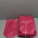 50 Pack Non Woven Tote Bags - Rose red Reusable Shopping Bags Bulk for Grocery, DIY Craft & Party Favors , 20inch x 30inch x 10inch