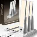 EZVALO 5-Pack Under Cabinet Lighting with Charging Station, 2400mAh Motion Sensor Light, LED Coutner Lights Wireless, 3000K Dimmable, Timer, Magnetic, with Remote Control for Kitchen, Closet, Stair
