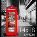 Lavezee 14"x18" Poster Frame Black Display 14" x 18" Inch Photo Picture Frame for Gallery Wall, 1 Pack