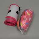 Supet Raised Inflatable Dog Cone Collar to Stop Licking, Soft Dog Cone Alternative After Surgery, Doggie Neck Donut Collar Donut Pink, L(Neck 12"-16")