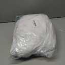 Farmhouse Ruffle Shower Curtain with Handmade Ruched, Vintage Ruffled Fabric Bathroom Curtains, Decorative Elegant Bathroom Curtain with 12 Holes, White, 72" W x 72" H(N60049)