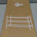 STORAGE MANIAC Long Expandable Shoe Rack, 18 Pairs Metal Wide Stackable Shoe Rack, Adjustable Shoes Shelf, Freestanding Shoes Organizer for Closet, Entryway, Hallway, Garage, Front Door, 3 Tiers (Black)