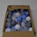 Pack of 100 Plastic Balls, 2.2 inches/5.5 cm, BPA Free Pit Balls Crush Proof Ocean Balls Phthalate Free for Boys Girls Toddlers Indoor Outdoor (Blue,Grey,White)