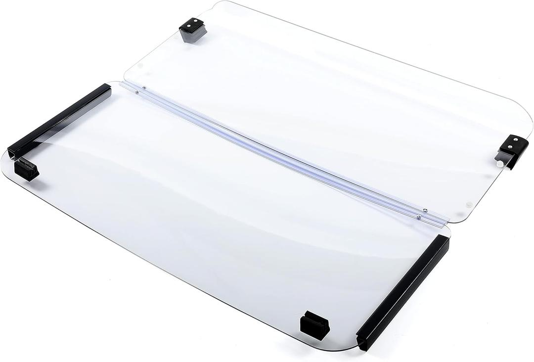 HECASA Clear Windshield Compatible with 1985-1995 Yamaha G2/G9 Models Golf Cart Fold Down Windscreen