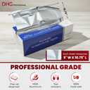 Aluminum Foil Sheets, 500 Count  9" x 10.75" Pre-Cut Pop-Up Dispenser for Food Wrap, Sandwich Wrap, Hair Foils, Food Storage, Baking, Catering, Restaurant, Salon Use