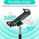 HOLD UP Tablet Stand Phone Holder 4.6"-10.5" Flexible 360 Degree Rotating Desktop Tablet Compatible with iPad iPhone Nintendo Switch Samsung Kindle eBook Reader (Tablet Floor Stand)