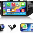 NHOPEEW Android Car Radio for Toyota Corolla/Levin 2014-2017 - Wireless Carplay and Android Auto - 10.1 Inch Touch Screen Car Stereo with DSP/WiFi/GPS/SWC/Mutliple UI + AHD Backup Camera